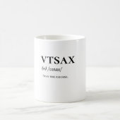 VTSAX & Bleibe The Course - Boglehead Tasse (Mittel)