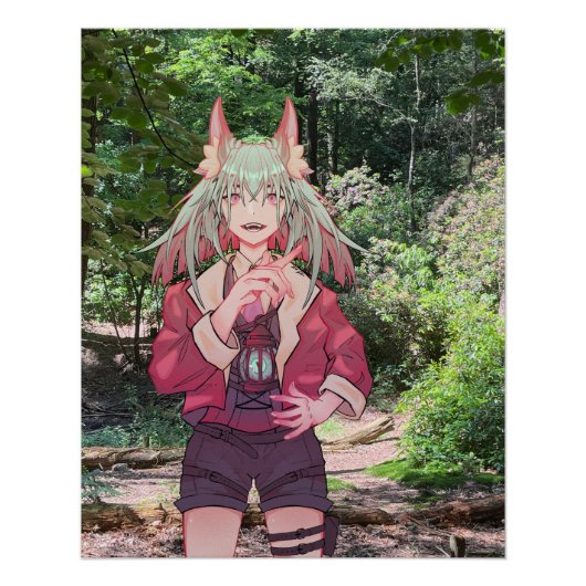 VTuber, Anime, Forrest, Poster (Vorderseite)