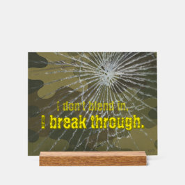 VTVB-BREAKTHRU1-AS - Acrylic Sign Acrylschild