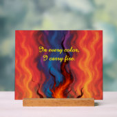 VTVB-I-CARRYFIRE-AS - Acrylschild (Neutral)