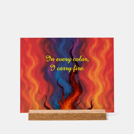 VTVB-I-CARRYFIRE-AS - Acrylschild (Vorderseite)