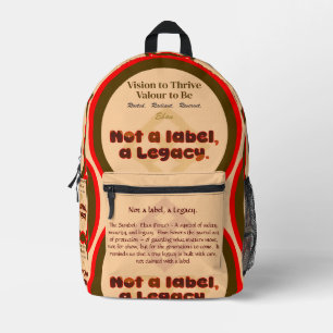 VTVB-LEGACY2-BP - Druck Schneiden der Nähtasche Bedruckter Rucksack