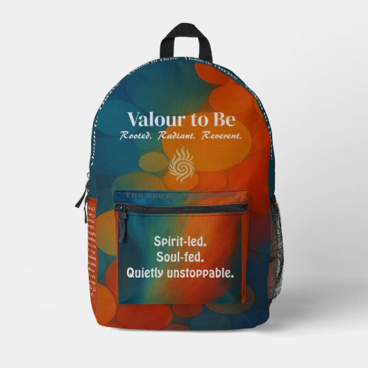 VTVB-SPIRITLED2-BP - Backpack Bedruckter Rucksack (Vorderseite)