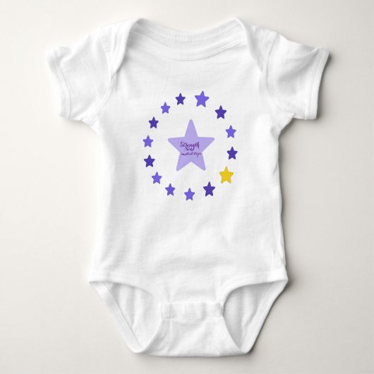 VTVB-STRENGTH-BB - Bodysuit Baby Strampler (Vorderseite)