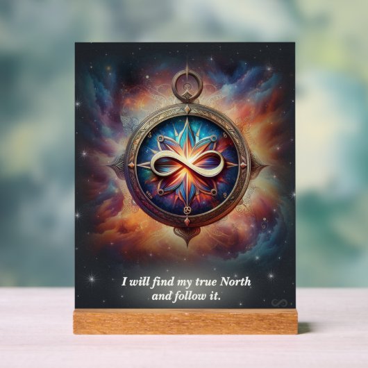 VTVB-TRUENORTH3-AS - Acrylic Sign Acrylschild (Neutral)