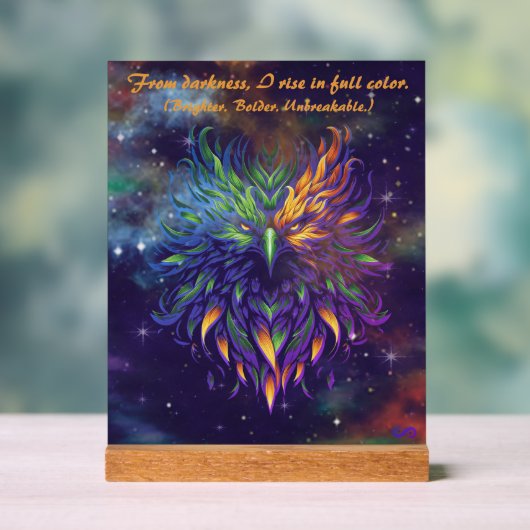 VTVR-PHOENIX6-BLUPUR-AS - Acrylic Sign Acrylschild (Neutral)