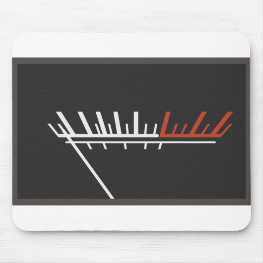 Vu-Meter-analoges Volumen-Audiophile Geschenk Mousepad (Vorne)