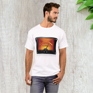 VU-Meter-Ausgangspegelanzeige Audiopegelmesser T-Shirt