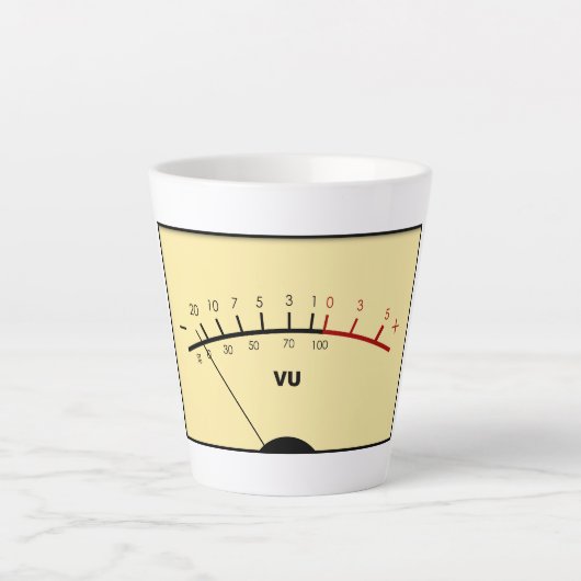 VU Meter Milchtasse (Vorderseite)