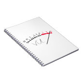 VU-Meter Schallpegel Studio Notizblock (Rechte Seite)