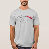 VU-Meter Schallpegel Studio T-Shirt (Vorderseite)