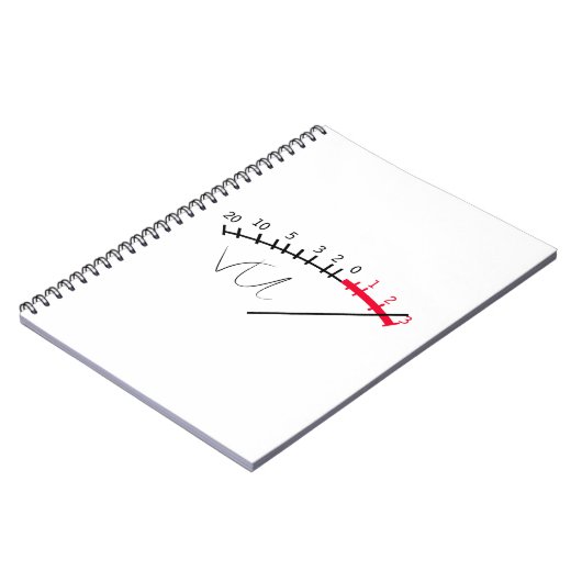 VU Meter Sound Level Studio Notizblock (Linke Seite)