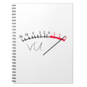 VU Meter Sound Level Studio Notizblock (Vorderseite)