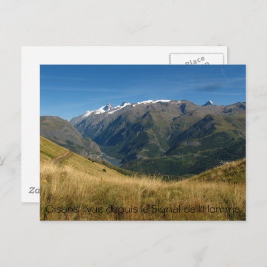 Vue depuis Signal de l'homme, Oisans : vue... Postkarte (Vorne/Hinten)