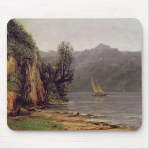 Vue du Lac Leman, c.1873-77 Mousepad