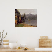 Vue du Lac Leman, c.1873-77 Poster (Küche)