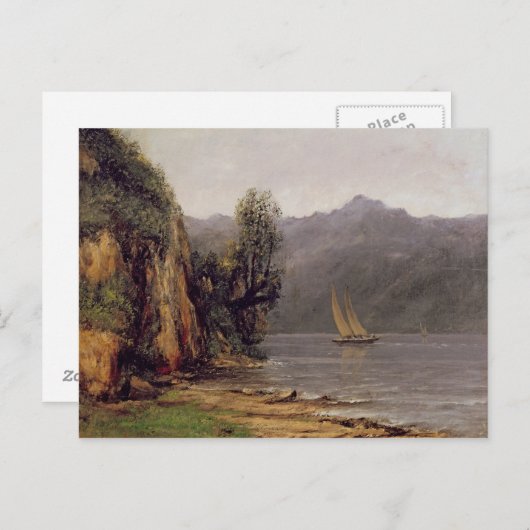 Vue du Lac Leman, c.1873-77 Postkarte (Vorne/Hinten)