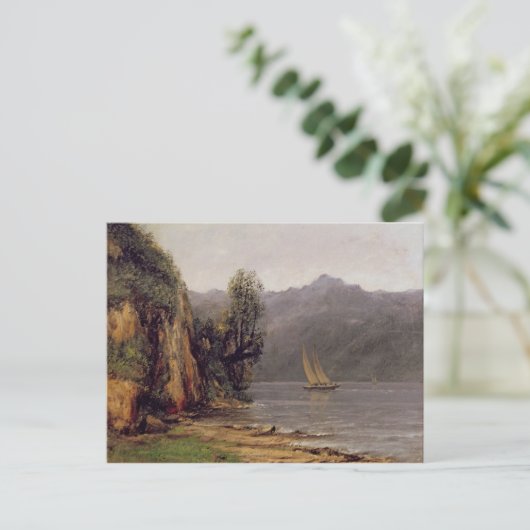 Vue du Lac Leman, c.1873-77 Postkarte (Stehend Vorderseite)