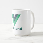 Vue JS Frontend Kaffeetasse (VorderseiteRechts)