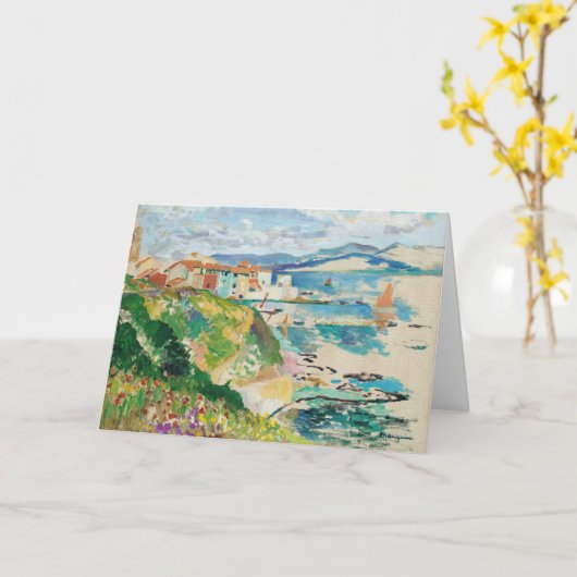 Vue Sur La Ponche, Saint-Tropez | Henri Manguin Karte (Gelbe Blume)
