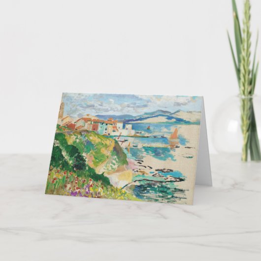 Vue Sur La Ponche, Saint-Tropez | Henri Manguin Karte (Vorderseite)