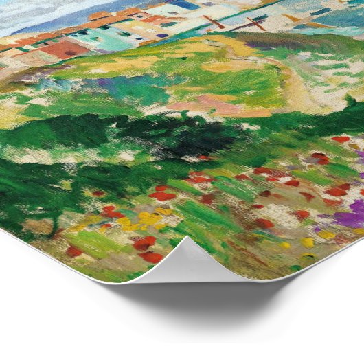 Vue Sur La Ponche, Saint-Tropez | Henri Manguin Poster (Ecke)