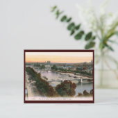 Vue sur la Seine, Paris, Frankreich Vintag Postkarte (Stehend Vorderseite)