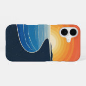 Vue Vintage de Falaises Maritimes iPhone 16 Hülle (Rückseite (Horizontal))