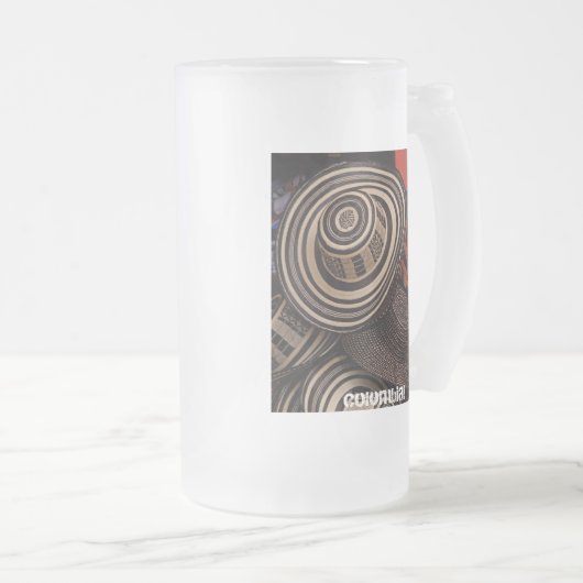 Vueltiao Bier-Tasse Mattglas Bierglas (VorderseiteRechts)