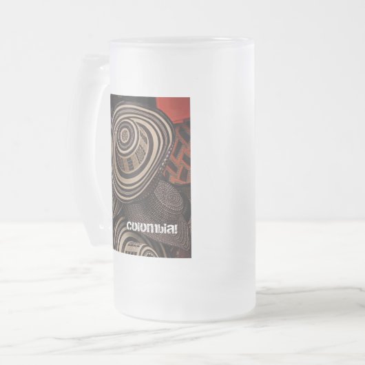 Vueltiao Bier-Tasse Mattglas Bierglas (Vorderseite Links)