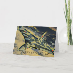 Vulcan Bomber Fathers Day Card Karte