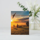 Vulcan Bomber Misty Dawn Postkarte (Stehend Vorderseite)