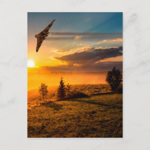 Vulcan Bomber Misty Dawn Postkarte