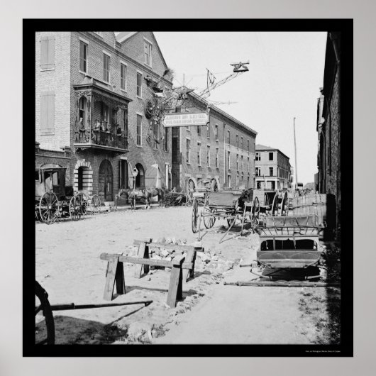 Vulcan Iron Works in Charleston, SC 1865 Poster (Vorne)