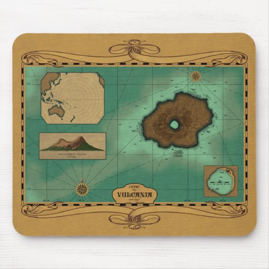 Vulcania Diagramm - Nemo Versions-Mausunterlage Mousepad (Vorne)