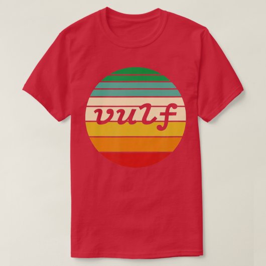 Vulf Retro Sonnenset Vulfpeck Design T-Shirt (Design vorne)