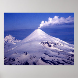 Vulkan Aleutian Islands Poster