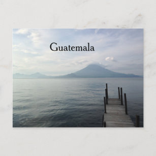 Vulkan am Atitlan Guatemala-See Postkarte