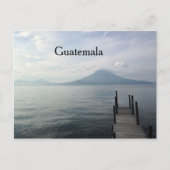Vulkan am Atitlan Guatemala-See Postkarte (Vorderseite)