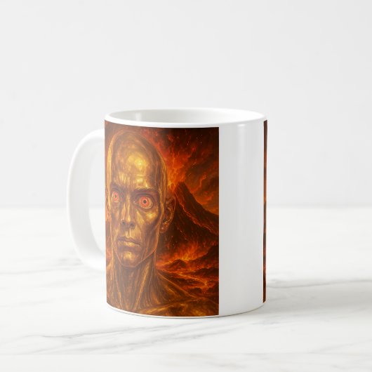 Vulkan-Android Kaffeetasse (Vorderseite Links)