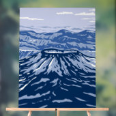 Vulkan Aniakchak Acrylschild (Neutral)
