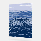 Vulkan Aniakchak Acrylschild (Winkel)
