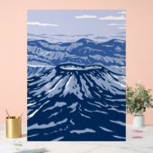 Vulkan Aniakchak Acrylschild (Hochzeit)