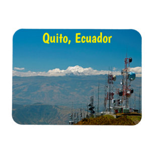 Vulkan Antisana und Masten, Quito, Ecuador Magnet