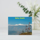 Vulkan Antisana und Masten, Quito, Ecuador Postkarte (Stehend Vorderseite)