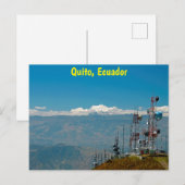 Vulkan Antisana und Masten, Quito, Ecuador Postkarte (Vorne/Hinten)