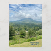 Vulkan Arenal in Wolken Costa Rica Postkarte (Vorderseite)