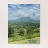 Vulkan Arenal in Wolken Costa Rica Puzzle (Vertikal)