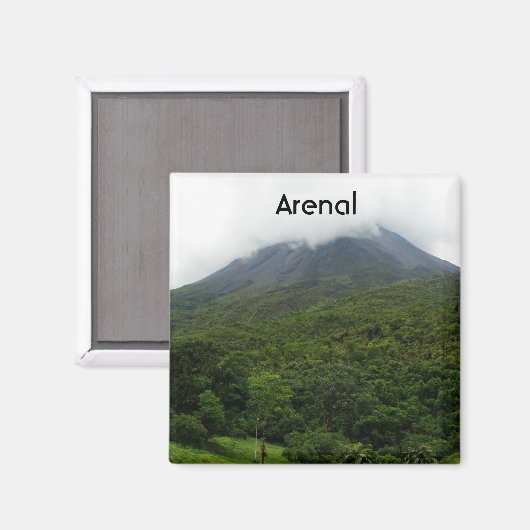 Vulkan Arenal Magnet (Vorderseite/Rückseite)