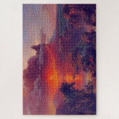 Vulkan bei Sunset Jigsaw Puzzle (Vertikal)